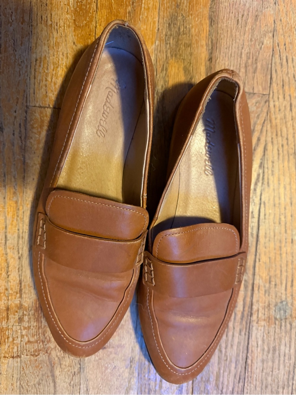 Madewell Tan Leather Loafers